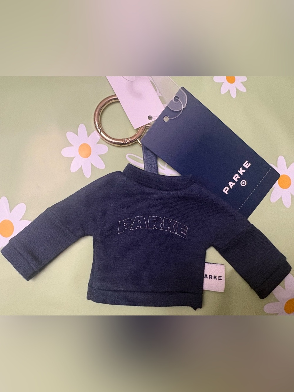 Parke x Target Mockneck Sweatshirt Keychain in Navy - NWT - Picture 2 of 3